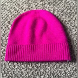 Charter Club Cashmere beanie, fierce pink
